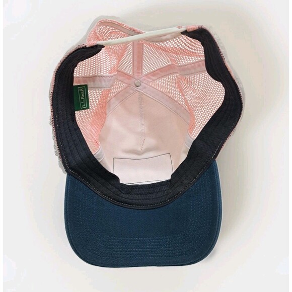 LL Bean Trucker Hat Cap Snapback Adjustable Women's Pink Mesh Logo - Picture 5 of 6